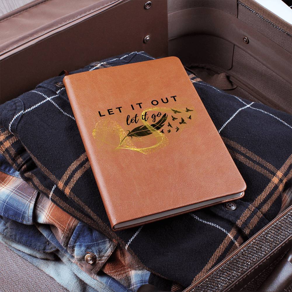 Graphic Journal - with the text "Let It Out, Let It Go"