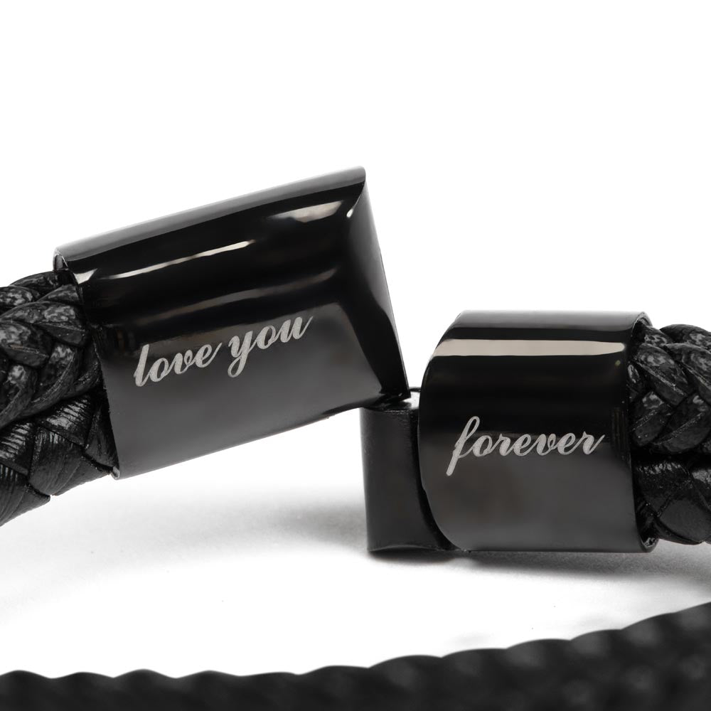 Hey Dad - Thank you For Being There - Men's Love You Forever Bracelet